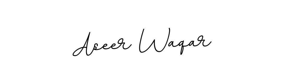 Aseer Waqar stylish signature style. Best Handwritten Sign (BallpointsItalic-DORy9) for my name. Handwritten Signature Collection Ideas for my name Aseer Waqar. Aseer Waqar signature style 11 images and pictures png