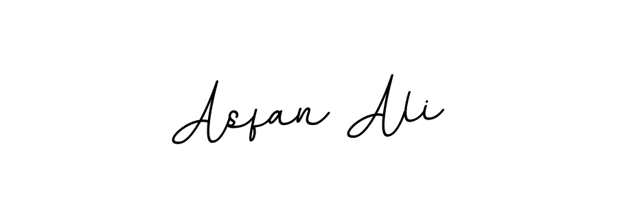 How to make Asfan Ali name signature. Use BallpointsItalic-DORy9 style for creating short signs online. This is the latest handwritten sign. Asfan Ali signature style 11 images and pictures png