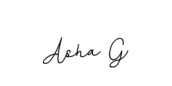 It looks lik you need a new signature style for name Asha G. Design unique handwritten (BallpointsItalic-DORy9) signature with our free signature maker in just a few clicks. Asha G signature style 11 images and pictures png