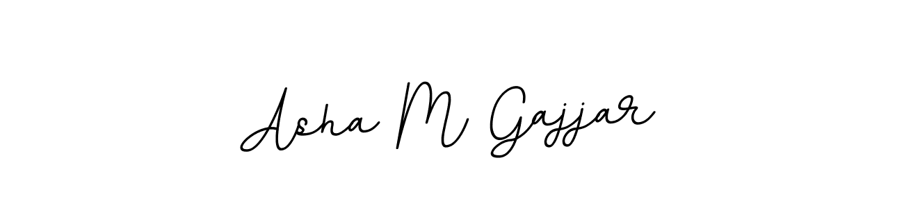 Also You can easily find your signature by using the search form. We will create Asha M Gajjar name handwritten signature images for you free of cost using BallpointsItalic-DORy9 sign style. Asha M Gajjar signature style 11 images and pictures png