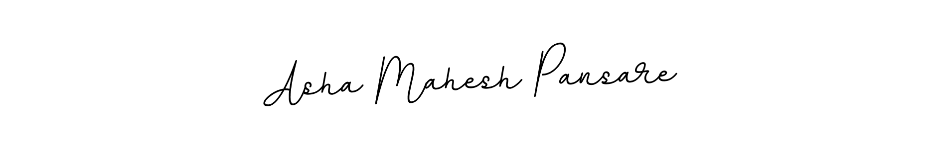 You should practise on your own different ways (BallpointsItalic-DORy9) to write your name (Asha Mahesh Pansare) in signature. don't let someone else do it for you. Asha Mahesh Pansare signature style 11 images and pictures png