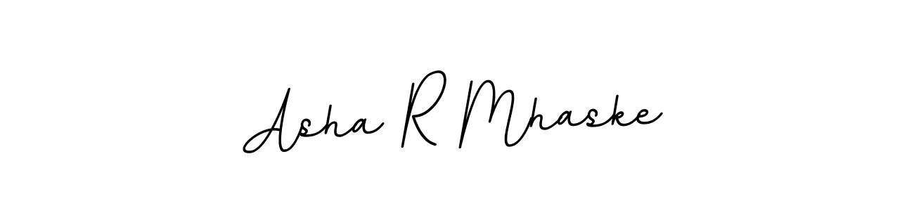 How to make Asha R Mhaske name signature. Use BallpointsItalic-DORy9 style for creating short signs online. This is the latest handwritten sign. Asha R Mhaske signature style 11 images and pictures png