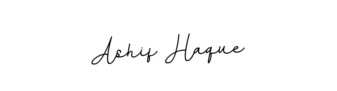 How to make Ashif Haque name signature. Use BallpointsItalic-DORy9 style for creating short signs online. This is the latest handwritten sign. Ashif Haque signature style 11 images and pictures png