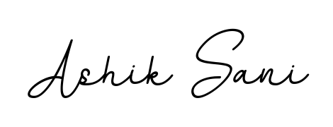 Give your name Ashik Sani an exquisite flair with the BallpointsItalic-DORy9 script font. Ideal for contracts, resumes, and formal letterheads. Ashik Sani signature style 11 images and pictures png