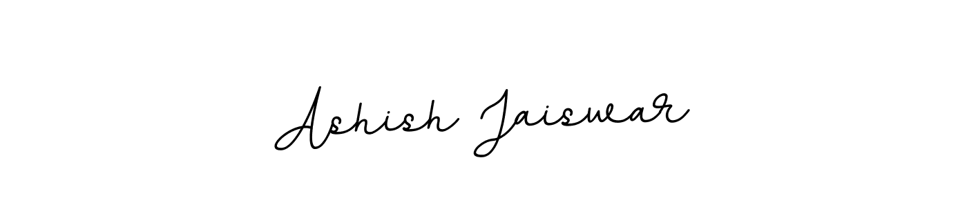 This is the best signature style for the Ashish Jaiswar name. Also you like these signature font (BallpointsItalic-DORy9). Mix name signature. Ashish Jaiswar signature style 11 images and pictures png