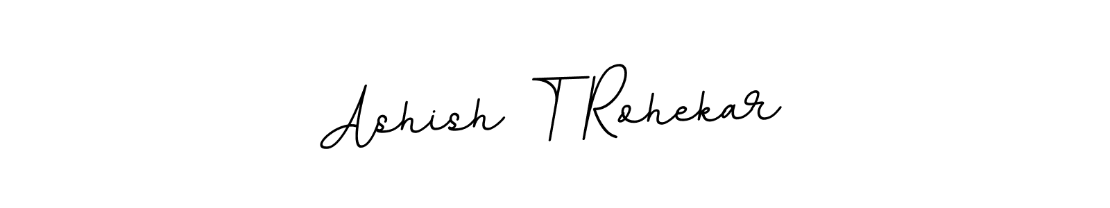 Use a signature maker to create a handwritten signature online. With this signature software, you can design (BallpointsItalic-DORy9) your own signature for name Ashish T Rohekar. Ashish T Rohekar signature style 11 images and pictures png