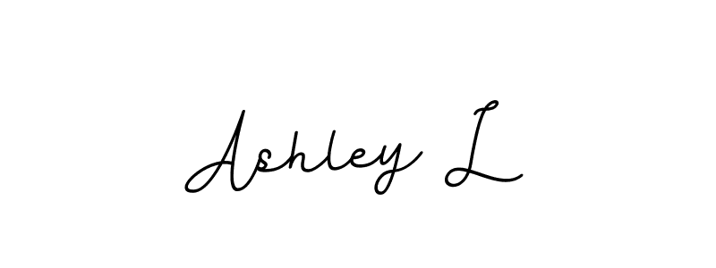 Make a beautiful signature design for name Ashley L. With this signature (BallpointsItalic-DORy9) style, you can create a handwritten signature for free. Ashley L signature style 11 images and pictures png