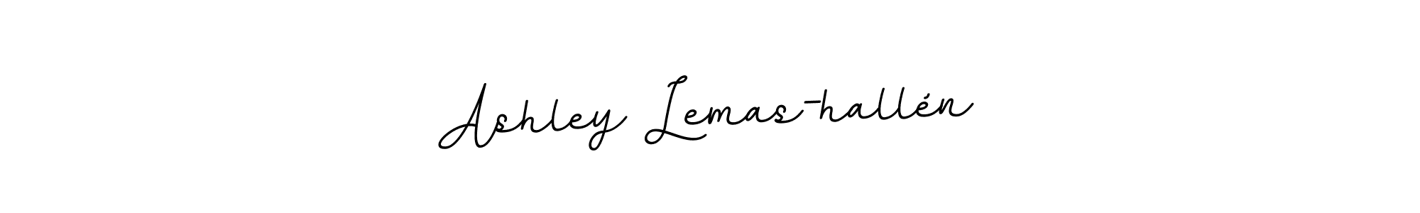 Ashley Lemas-hallén stylish signature style. Best Handwritten Sign (BallpointsItalic-DORy9) for my name. Handwritten Signature Collection Ideas for my name Ashley Lemas-hallén. Ashley Lemas-hallén signature style 11 images and pictures png