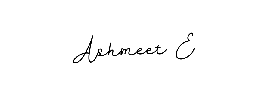 How to make Ashmeet E name signature. Use BallpointsItalic-DORy9 style for creating short signs online. This is the latest handwritten sign. Ashmeet E signature style 11 images and pictures png