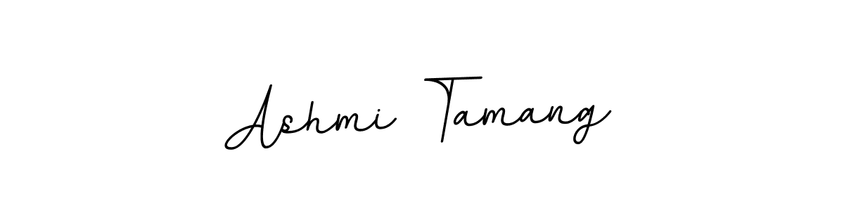 Design your own signature with our free online signature maker. With this signature software, you can create a handwritten (BallpointsItalic-DORy9) signature for name Ashmi Tamang. Ashmi Tamang signature style 11 images and pictures png