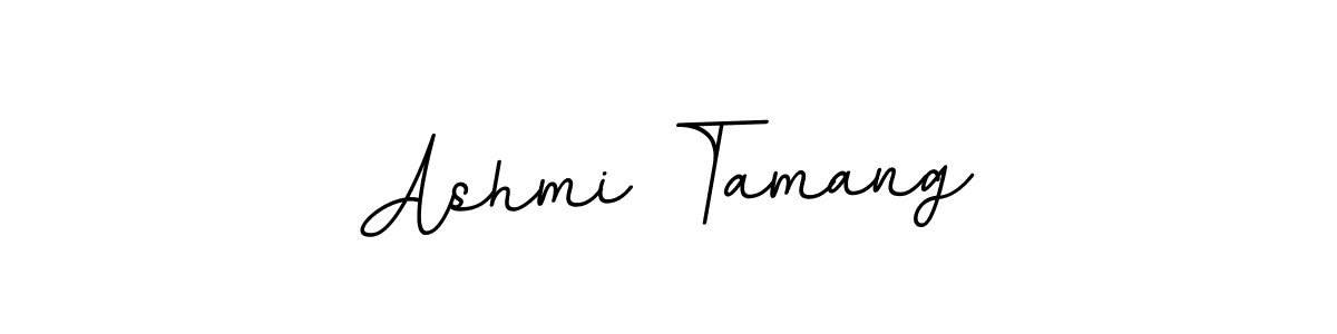 How to make Ashmi Tamang name signature. Use BallpointsItalic-DORy9 style for creating short signs online. This is the latest handwritten sign. Ashmi Tamang signature style 11 images and pictures png