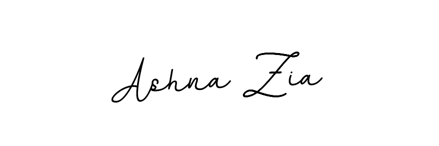 How to make Ashna Zia name signature. Use BallpointsItalic-DORy9 style for creating short signs online. This is the latest handwritten sign. Ashna Zia signature style 11 images and pictures png