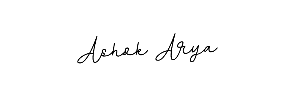 Use a signature maker to create a handwritten signature online. With this signature software, you can design (BallpointsItalic-DORy9) your own signature for name Ashok Arya. Ashok Arya signature style 11 images and pictures png