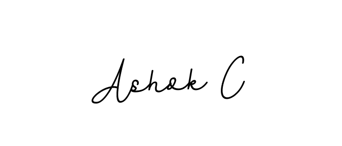 You should practise on your own different ways (BallpointsItalic-DORy9) to write your name (Ashok C) in signature. don't let someone else do it for you. Ashok C signature style 11 images and pictures png