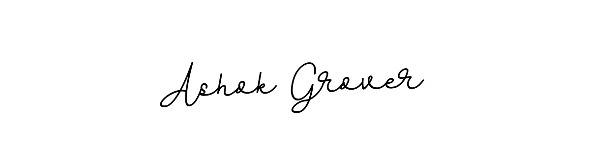 Design your own signature with our free online signature maker. With this signature software, you can create a handwritten (BallpointsItalic-DORy9) signature for name Ashok Grover. Ashok Grover signature style 11 images and pictures png