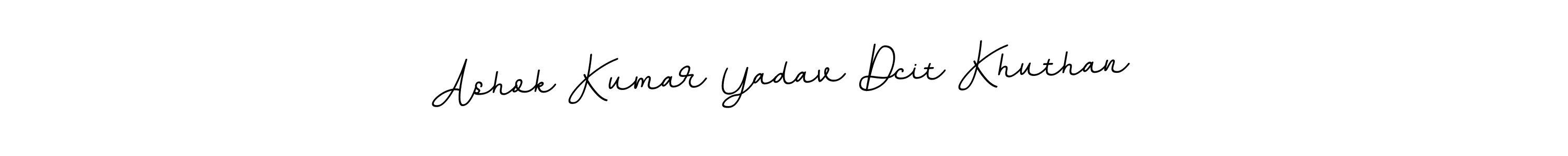 How to make Ashok Kumar Yadav Dcit Khuthan name signature. Use BallpointsItalic-DORy9 style for creating short signs online. This is the latest handwritten sign. Ashok Kumar Yadav Dcit Khuthan signature style 11 images and pictures png