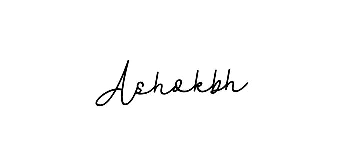 Design your own signature with our free online signature maker. With this signature software, you can create a handwritten (BallpointsItalic-DORy9) signature for name Ashokbh. Ashokbh signature style 11 images and pictures png