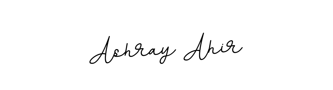 How to make Ashray Ahir name signature. Use BallpointsItalic-DORy9 style for creating short signs online. This is the latest handwritten sign. Ashray Ahir signature style 11 images and pictures png