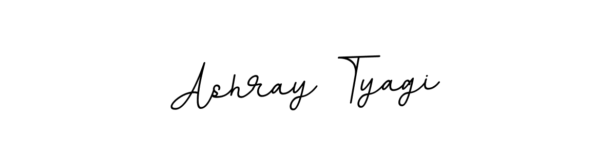 Make a beautiful signature design for name Ashray Tyagi. With this signature (BallpointsItalic-DORy9) style, you can create a handwritten signature for free. Ashray Tyagi signature style 11 images and pictures png