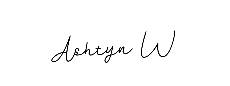 Design your own signature with our free online signature maker. With this signature software, you can create a handwritten (BallpointsItalic-DORy9) signature for name Ashtyn W. Ashtyn W signature style 11 images and pictures png