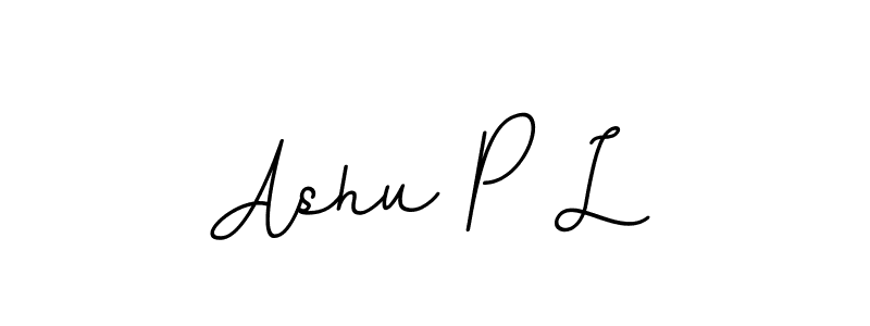 It looks lik you need a new signature style for name Ashu P L. Design unique handwritten (BallpointsItalic-DORy9) signature with our free signature maker in just a few clicks. Ashu P L signature style 11 images and pictures png