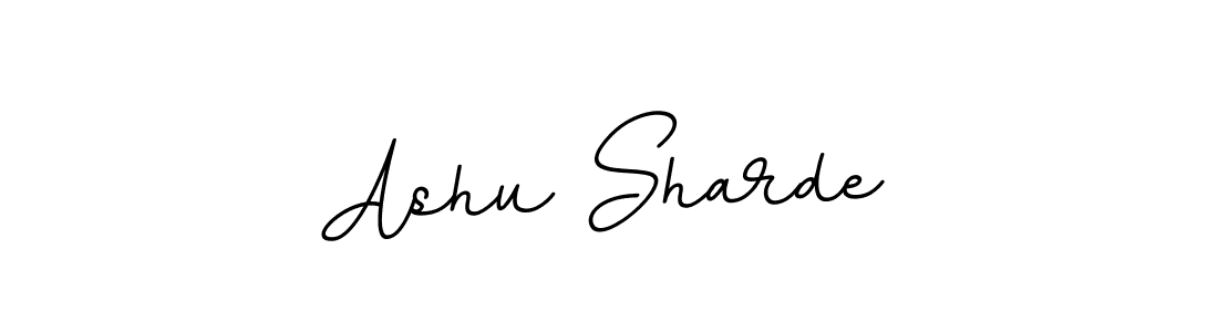 Design your own signature with our free online signature maker. With this signature software, you can create a handwritten (BallpointsItalic-DORy9) signature for name Ashu Sharde. Ashu Sharde signature style 11 images and pictures png