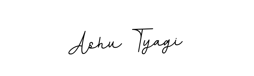Create a beautiful signature design for name Ashu Tyagi. With this signature (BallpointsItalic-DORy9) fonts, you can make a handwritten signature for free. Ashu Tyagi signature style 11 images and pictures png