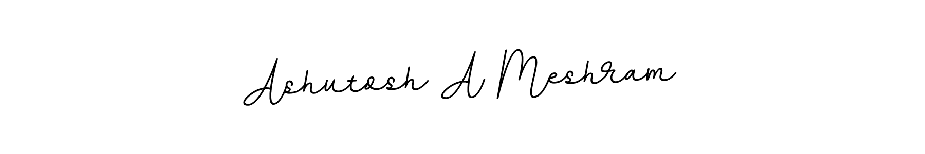 Ashutosh A Meshram stylish signature style. Best Handwritten Sign (BallpointsItalic-DORy9) for my name. Handwritten Signature Collection Ideas for my name Ashutosh A Meshram. Ashutosh A Meshram signature style 11 images and pictures png