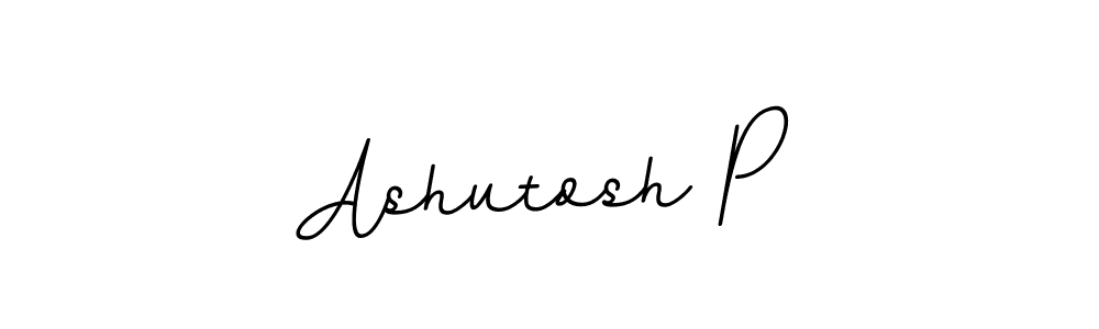 You should practise on your own different ways (BallpointsItalic-DORy9) to write your name (Ashutosh P) in signature. don't let someone else do it for you. Ashutosh P signature style 11 images and pictures png