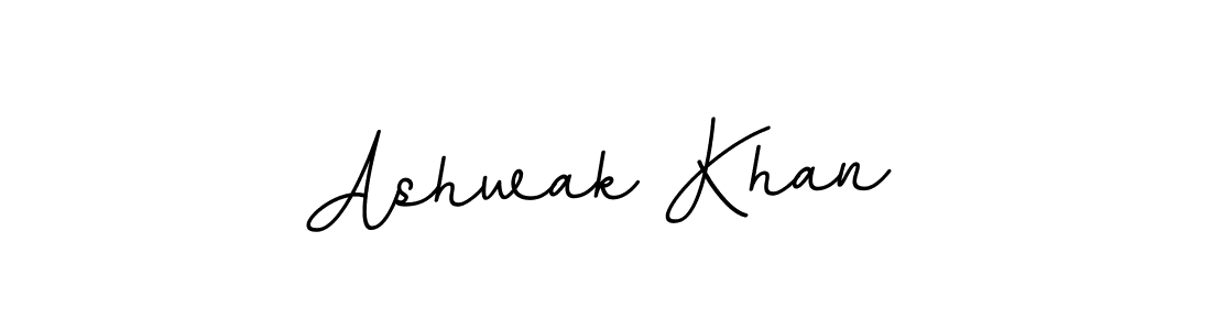 Make a beautiful signature design for name Ashwak Khan. With this signature (BallpointsItalic-DORy9) style, you can create a handwritten signature for free. Ashwak Khan signature style 11 images and pictures png