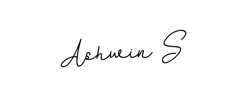 Make a beautiful signature design for name Ashwin S. With this signature (BallpointsItalic-DORy9) style, you can create a handwritten signature for free. Ashwin S signature style 11 images and pictures png