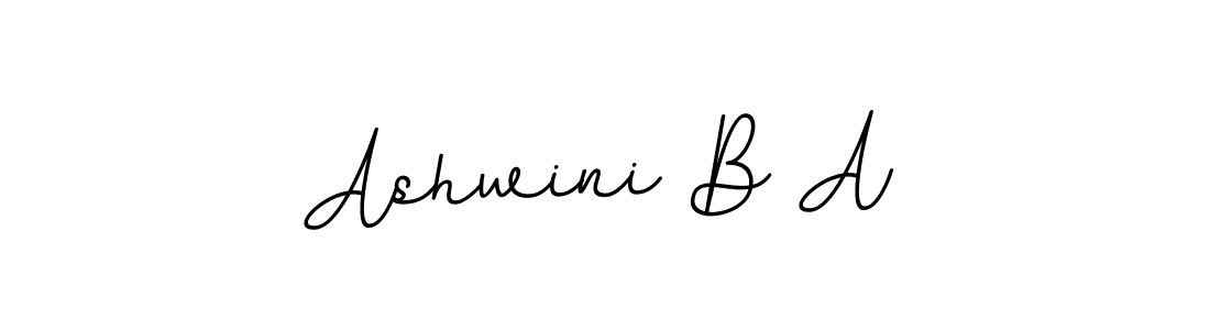 if you are searching for the best signature style for your name Ashwini B A. so please give up your signature search. here we have designed multiple signature styles  using BallpointsItalic-DORy9. Ashwini B A signature style 11 images and pictures png