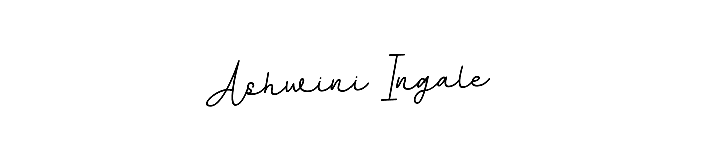 Use a signature maker to create a handwritten signature online. With this signature software, you can design (BallpointsItalic-DORy9) your own signature for name Ashwini Ingale. Ashwini Ingale signature style 11 images and pictures png