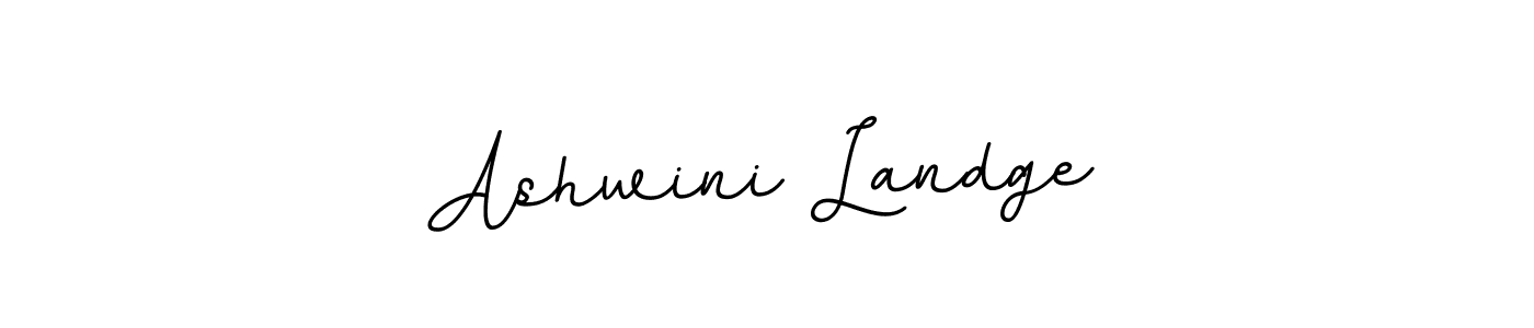 Create a beautiful signature design for name Ashwini Landge. With this signature (BallpointsItalic-DORy9) fonts, you can make a handwritten signature for free. Ashwini Landge signature style 11 images and pictures png