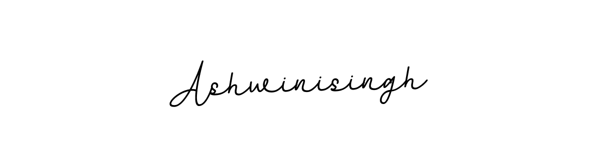 How to make Ashwinisingh name signature. Use BallpointsItalic-DORy9 style for creating short signs online. This is the latest handwritten sign. Ashwinisingh signature style 11 images and pictures png