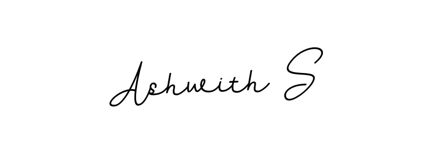 You should practise on your own different ways (BallpointsItalic-DORy9) to write your name (Ashwith S) in signature. don't let someone else do it for you. Ashwith S signature style 11 images and pictures png