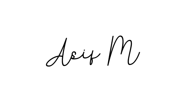 You should practise on your own different ways (BallpointsItalic-DORy9) to write your name (Asif M) in signature. don't let someone else do it for you. Asif M signature style 11 images and pictures png