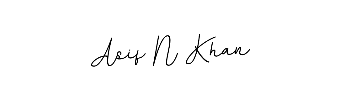 How to make Asif N Khan name signature. Use BallpointsItalic-DORy9 style for creating short signs online. This is the latest handwritten sign. Asif N Khan signature style 11 images and pictures png