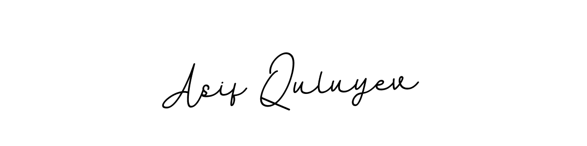 Design your own signature with our free online signature maker. With this signature software, you can create a handwritten (BallpointsItalic-DORy9) signature for name Asif Quluyev. Asif Quluyev signature style 11 images and pictures png