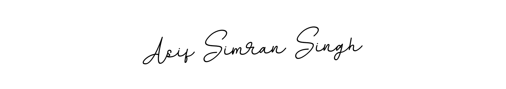 Use a signature maker to create a handwritten signature online. With this signature software, you can design (BallpointsItalic-DORy9) your own signature for name Asif Simran Singh. Asif Simran Singh signature style 11 images and pictures png