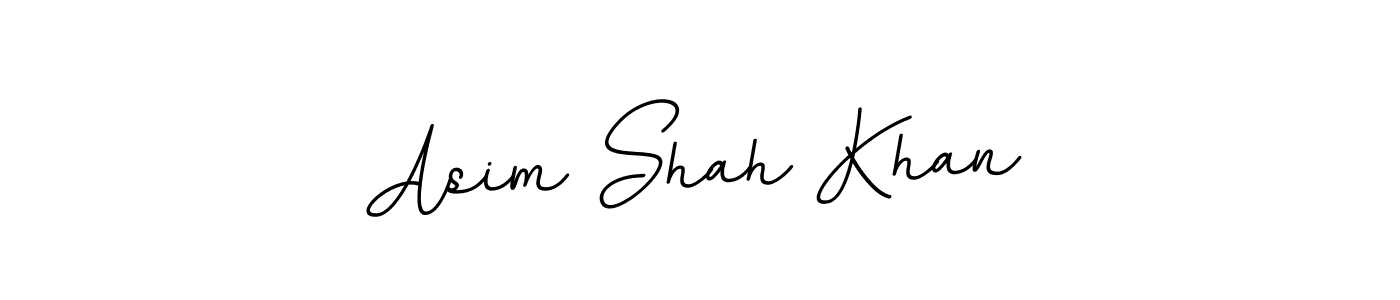 Design your own signature with our free online signature maker. With this signature software, you can create a handwritten (BallpointsItalic-DORy9) signature for name Asim Shah Khan. Asim Shah Khan signature style 11 images and pictures png