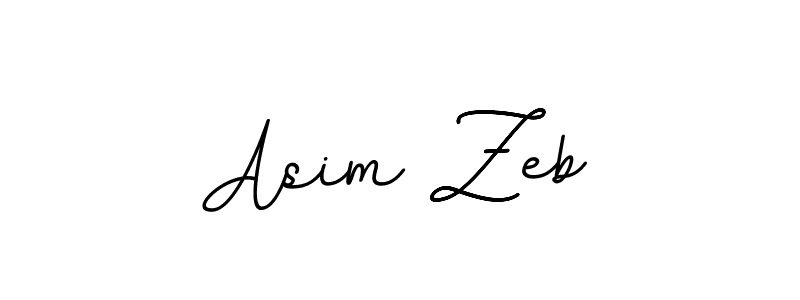 How to make Asim Zeb name signature. Use BallpointsItalic-DORy9 style for creating short signs online. This is the latest handwritten sign. Asim Zeb signature style 11 images and pictures png