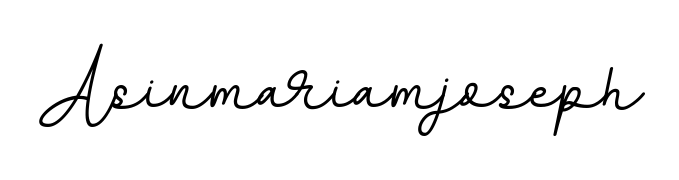 A modern signature idea for name Asinmariamjoseph using BallpointsItalic-DORy9 font. Clean strokes and elegant curves make it stand out instantly. Asinmariamjoseph signature style 11 images and pictures png