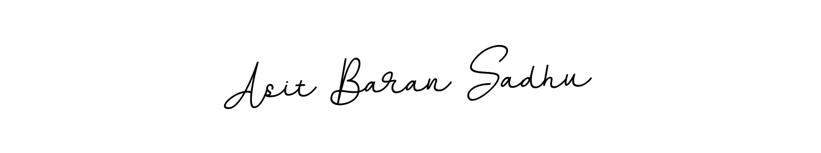 How to make Asit Baran Sadhu name signature. Use BallpointsItalic-DORy9 style for creating short signs online. This is the latest handwritten sign. Asit Baran Sadhu signature style 11 images and pictures png