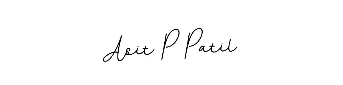 Design your own signature with our free online signature maker. With this signature software, you can create a handwritten (BallpointsItalic-DORy9) signature for name Asit P Patil. Asit P Patil signature style 11 images and pictures png