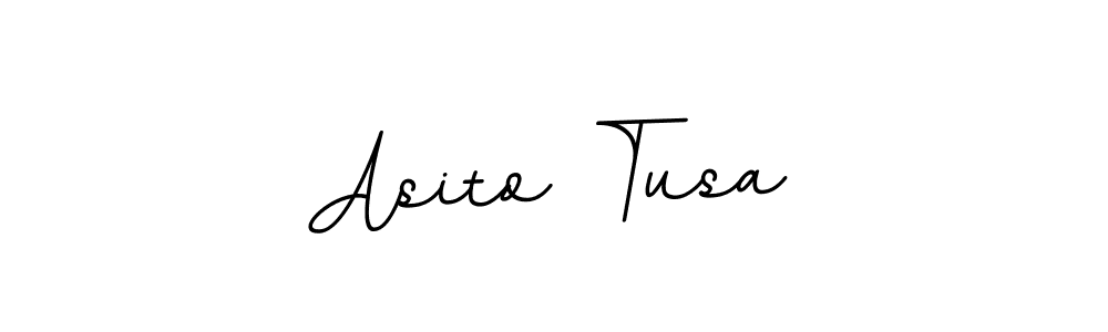 You should practise on your own different ways (BallpointsItalic-DORy9) to write your name (Asito Tusa) in signature. don't let someone else do it for you. Asito Tusa signature style 11 images and pictures png
