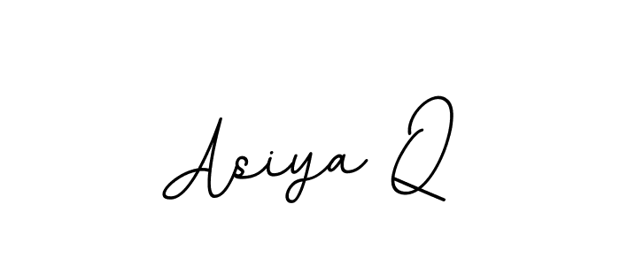 This is the best signature style for the Asiya Q name. Also you like these signature font (BallpointsItalic-DORy9). Mix name signature. Asiya Q signature style 11 images and pictures png