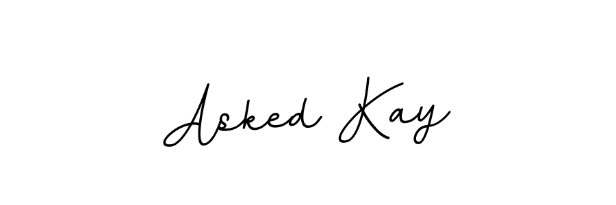 This is the best signature style for the Asked Kay name. Also you like these signature font (BallpointsItalic-DORy9). Mix name signature. Asked Kay signature style 11 images and pictures png