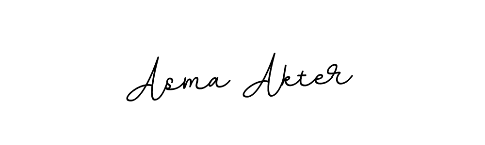 It looks lik you need a new signature style for name Asma Akter. Design unique handwritten (BallpointsItalic-DORy9) signature with our free signature maker in just a few clicks. Asma Akter signature style 11 images and pictures png