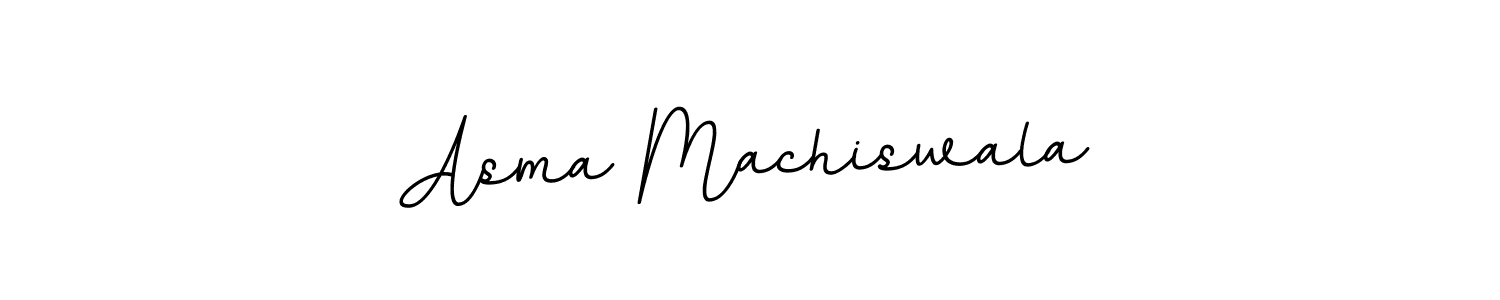 This is the best signature style for the Asma Machiswala name. Also you like these signature font (BallpointsItalic-DORy9). Mix name signature. Asma Machiswala signature style 11 images and pictures png